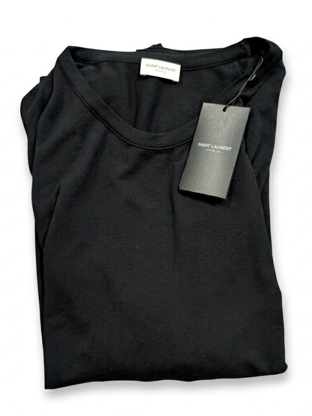 Saint Laurent Black Short-Sleeve Tee with Tags XXL